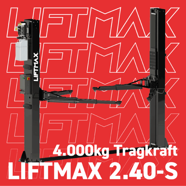 LIFTMAX 2-Säulen Hebebühne 2.40-S 4000kg 230V NEU Werkstatt Bühne Autoentriegelung