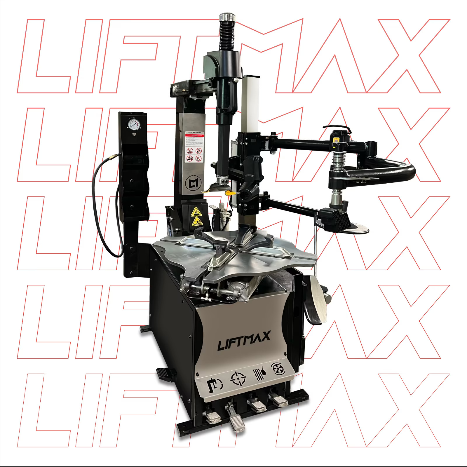 LM222 3 LIFTMAX LM222 Montiermaschine Reifenmaschine 24" Hilfsarm Abdrückhilfe NEU