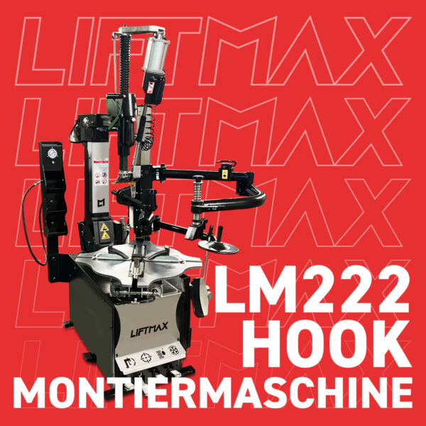 LIFTMAX LM222HOOK Montiermaschine Reifenmaschine 24" pneumatischer Finger NEU