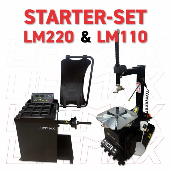 LIFTMAX Reifenservice Set – Montiermaschine LM110 + Wuchtmaschine LM220 (NEU)